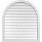 Ekena Millwork Round Top Surface Mount PVC Gable Vent w/ 2"W x 1-1/2"P Brickmould Frame, 36"W x 40"H GVPRT36X4002SN - alternate 1